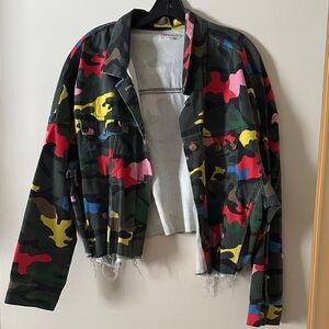 Camouflage Multicolor Jean Jacket